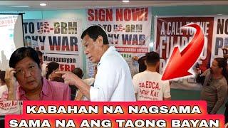 NAGSAMA SAMA PINAKITA ANG PAGKADISMAYA PUMIRMA NA ANG TAONG BAYAN