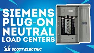 Siemens Plug-On Neutral Load Centers