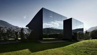 Twin Mirror Houses Reflecting the South Tyrolean Dolomites in Italy