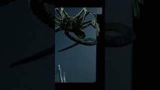 The battle between aliens and alien monsters