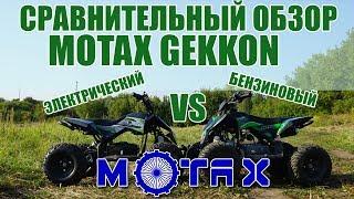 Детский квадроцикл бензиновый и электрический Motax Gekkon - сравнительный обзор