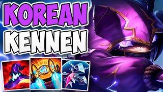 AMAZING KENNEN CARRY GAMEPLAY IN KOREAN CHALLENGER! | CHALLENGER KENNEN TOP GAMEPLAY | Patch 12.18