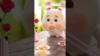 Super cute and adorable little fat rabbit  great Creativity #shorts #trending