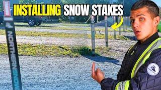 How to Install Snow Stakes