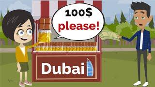 Lisa sells DUBAI CHOCOLATE for 100$ | Basic English conversation | Learn English | Like English