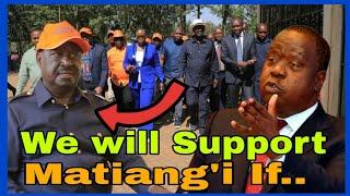 We will support Matiang'i for presidency if he Vies, Raila declares in Kisii today