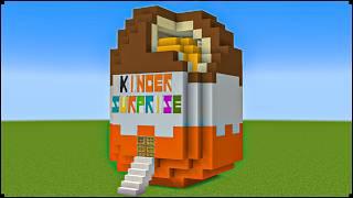 Minecraft Tutorial: How To Make A Kinder Surprise Egg House