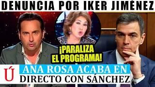 Ana Rosa Quintana EXPLOTA EN DIRECTO por Iker Jiménez y ABOCHORNA a los políticos por DANA VALENCIA