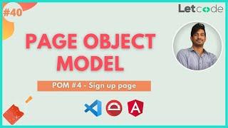 Page Object Model #4 - Sign up page | Protractor Tutorial | LetCode