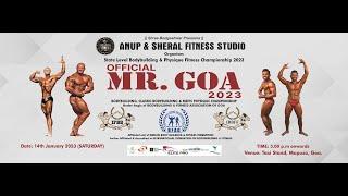 Mr. GOA 2023 | STATE LEVEL BODYBUILDING & PHYSIQUE FITNESS CHAMPIONSHIP.