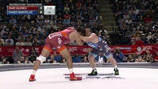 86kg semifinal - Chance Marsteller vs Zahid Valencia - 2024 U.S. Olympic Wrestling Trials