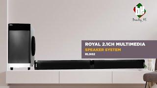 Multimedia Speaker System: ROYAL RL902 2.1CH Multimedia Speaker System 60W