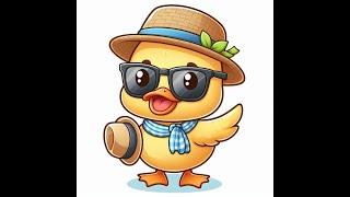 Happy day with funny patito juan dance by baby duck