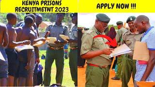 HURRY! HURRY! Kenya Prisons Recruitment 2023:  How to Apply For the Kenya Prisons Mass Recruitment