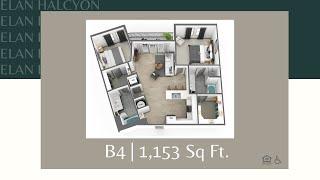 Elan Halcyon | B4 - 1,153 Sq Ft