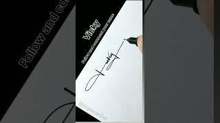 vicky name signature