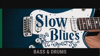 Slow Blues - Am | Bass & Drums - Backing Track | 75bpm
