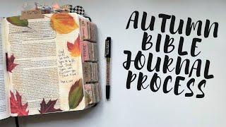 Autumn Bible Journaling Process | Creative Faith & Co.