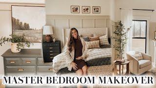 MASTER BEDROOM MAKEOVER | BEDROOM TRANSFORMATION + DIY BOARD AND BATTEN