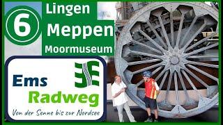 EmsRadweg bis zur Nordsee 6▶ Lingen - Meppen - Moormuseum [ Radtour Radreise Doku ]