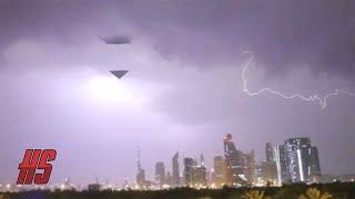 "Pyramid-Shaped UFO Ascends over Dubai's Burj Khalifa" June 3 2021 | HollywoodScotty VFX