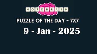 Wordbrain Daily Challenge January 9 2025 | Wordbrain Puzzle of the day Answers