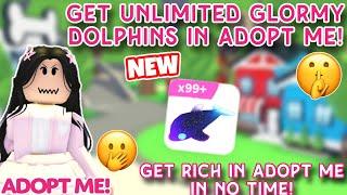 How to get UNLIMITED Glormy Dolphins for FREE in Adopt Me!!  BEST way to get rich!   #adoptme