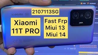 2107113sg fast Frp Bypass miui 13 miui 14 xiaomi 11t pro