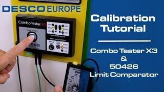 Combo Tester X3 & 50426 Limit Comparator Calibration Tutorial | Desco Europe