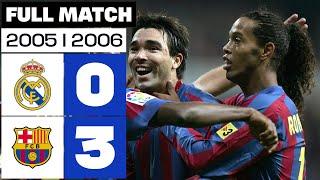 Real Madrid - FC Barcelona (0-3) 2005/2006 PARTIDO COMPLETO