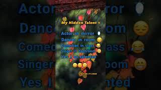 My hidden talent  | #short #quotes #trending #reels