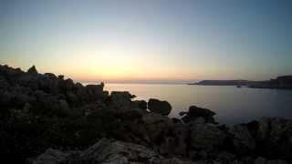 Sunset at Gnejna Bay, Malta