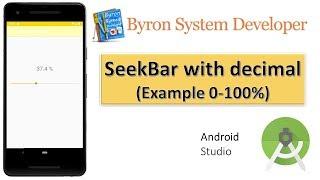 SeekBar with decimal in Android Studio