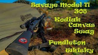 Savage Model 11 308 Kodiak Canvas Swag Pendleton Whisky Campout