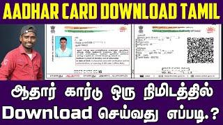 Download Aadhaar Card Online in Tamil 2024 | Step-by-Step Guide