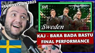  Foreinger Reacts to Melodifestivalen KAJ - Bara bada bastu #Eurovision2025 | Sweden ️ Finland 