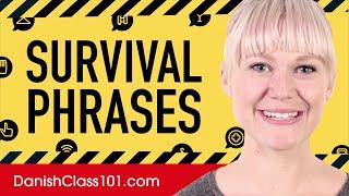 All Survival Phrases You Need in Danish! Learn Danish in 15 Minutes!