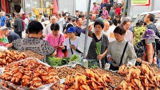 REAL Life in Northwest China, Morning Street Market Wander in Lanzhou Gansu【Alin Food Walk】