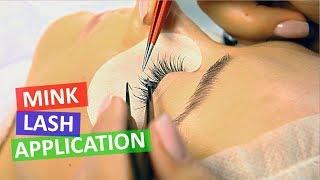 Mink Lashes Extension Applied Step by Step | Tutorial