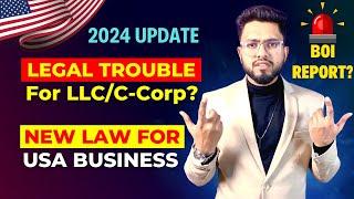 New Compliance for LLC: Corporate Transparency Act & FINCEN BOI Report 2024 Explained