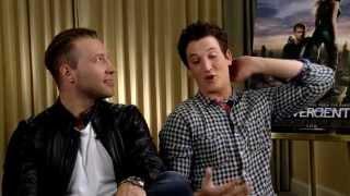 Divergent Interview: Miles Teller & Jai Courtney Talk Heart-throb Status and Fears