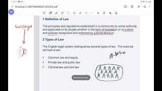 ACCA F4 - Corporate and Business Law - Chapter 1 - English Legal System (Part 1) (Eng Variant)