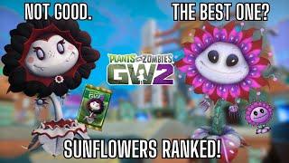 Ranking every SUNFLOWER in PVZ GW2!