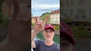 This is Ljubljana Slovenia. Ljubljana Castle and the main city center!