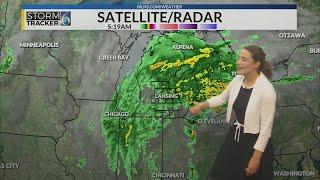 5 a.m. rain-filled forecast