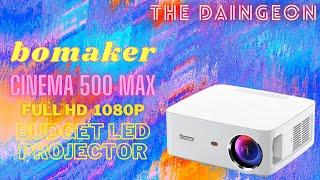 Bomaker Cinema 500 Max 1080p LED Projector - Budget Projector Review