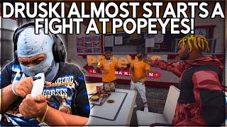 Druski Almost STARTS A FIGHT at Popeyes! | GTA RP | Grizzly Gang Whitelist