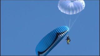 Paragliding Into Water - reserve parachutes open in Carinthia (summer 2022)