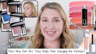 DIOR Mono Couleur Eyeshadows, Addict Lip Shine Lipsticks, & Nude Glow | Swatches, Demos, Comparisons