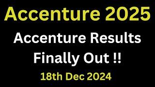 Accenture Results Out 2025 Batch | Received Congratulations Mail !!